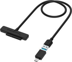 SABRENT USB 3.1 (Type-A) naar SSD / 2.5-Inch SATA harde schijf Adapter [Geoptimaliseerd voor SSD, Ondersteuning UASP SATA III] (EC-SS31)